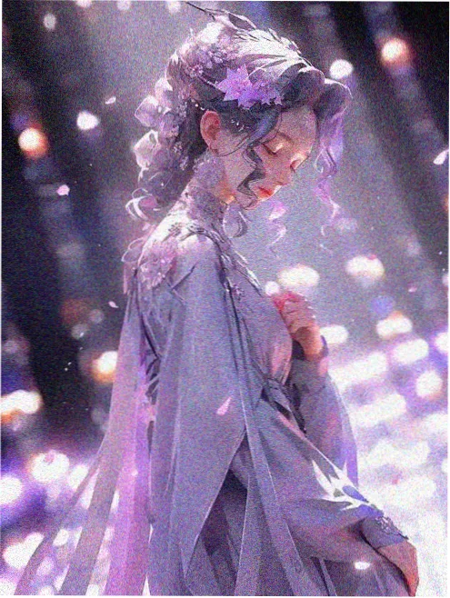 玻璃花房柔光美女图片